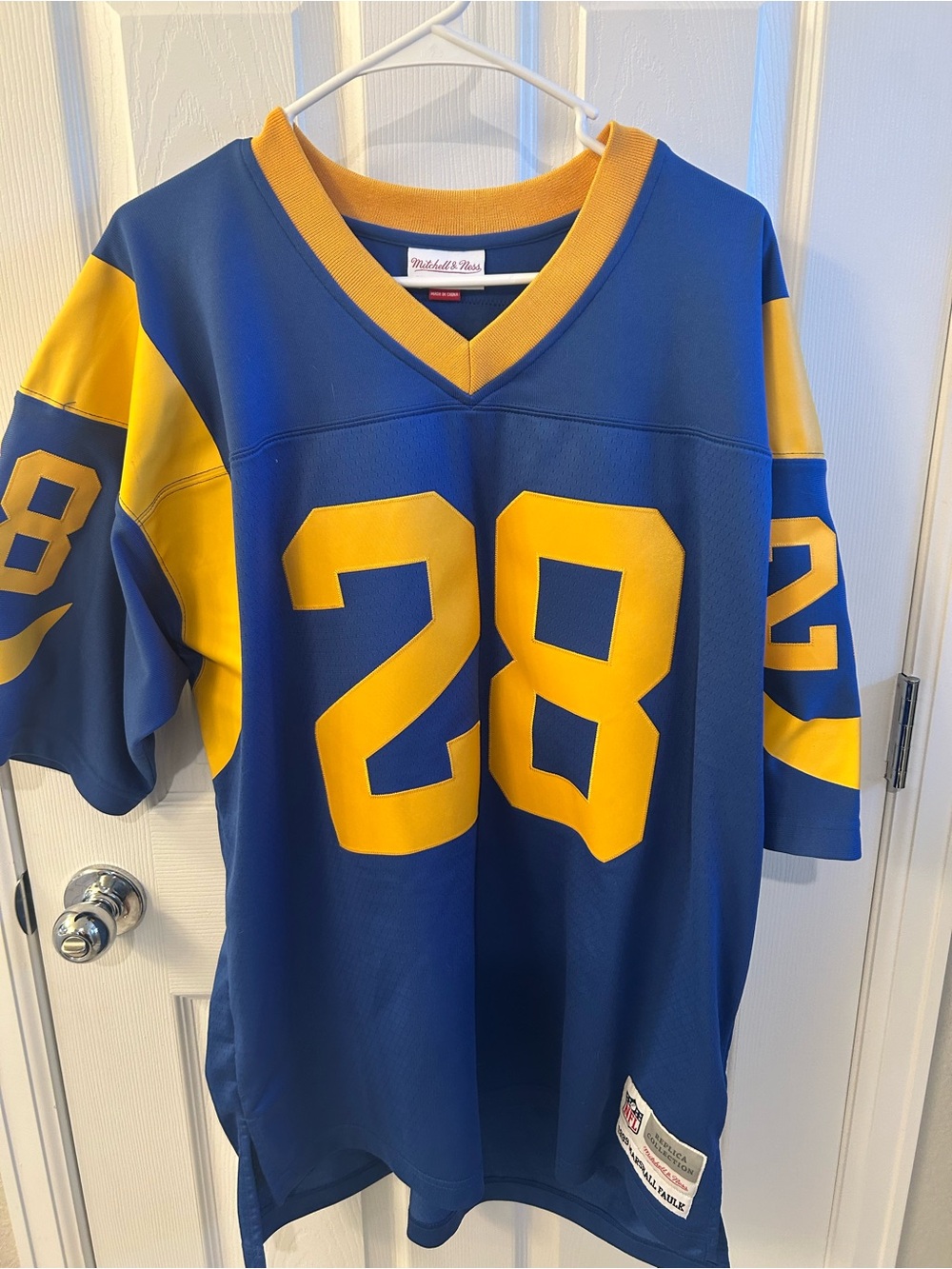 Mitchell & Ness St Louis Rams Vintage Football Jersey - XL - Marshall Faulk